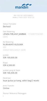 Transfer struk bukti Struk Bukti Transfer
