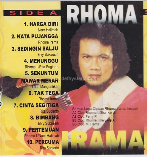 Def Hysteria Music Store Rhoma Irama Syahdu 34 Harga Diri Audio Kaset Ski 1710