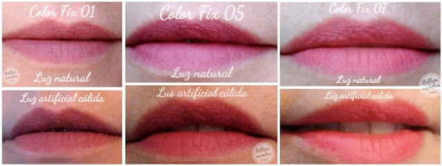 Color fix 01 05 07 Swatches Color fix Swatches labios