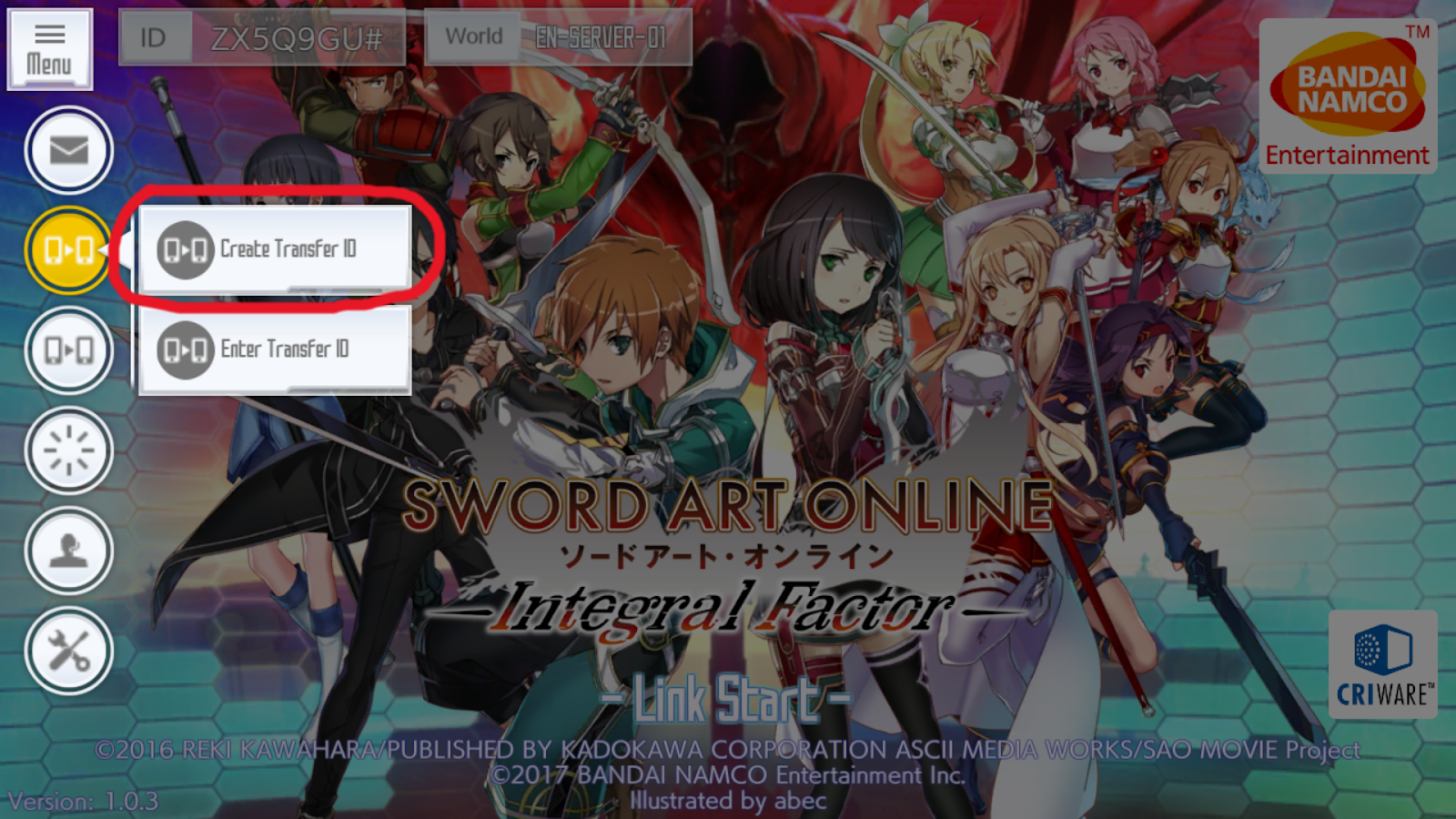 With Picture How To Bind Account Login And Logout Sword Art Online Integral Factor Sao If Sword Art Online Integral Factor Fandom