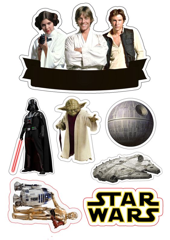 Star Wars Free Printable Cake Toppers. - Oh My Fiesta! for Geeks