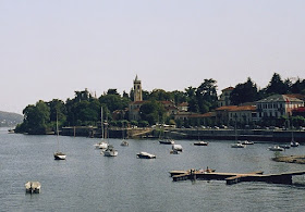 The town of Lesa on the shores of Lake Maggiore, which was once the home of novelist Alessandro Manzoni