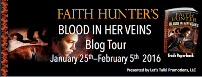 Group Review, Giveaway, Blood In Her Veins, Faith Hunter, Bea's Book Nook