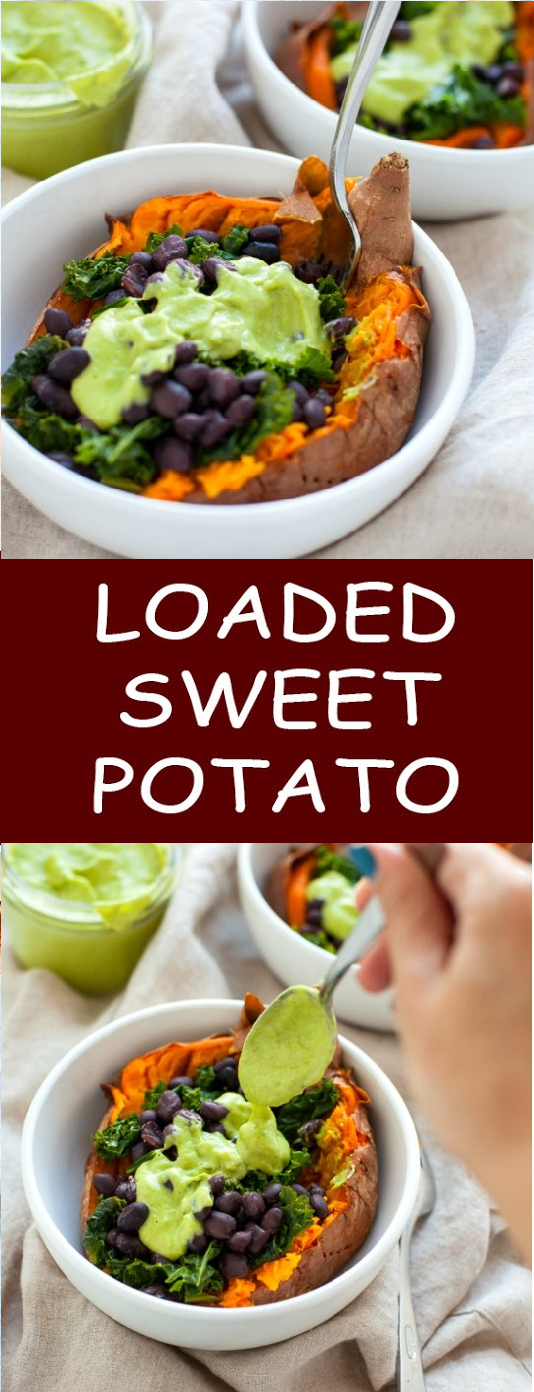 Vegan Loaded Sweet Potato Vegan Loaded Sweet Potato