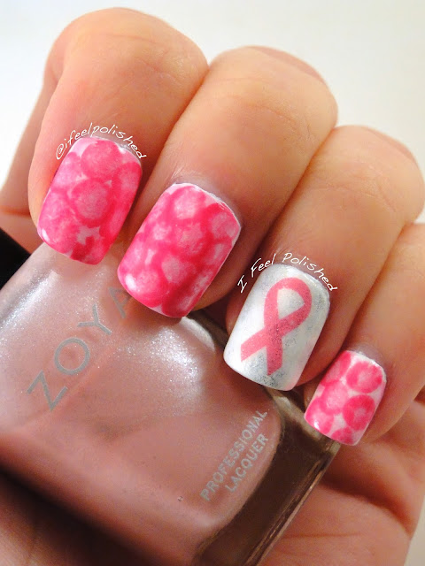 Breast Cancer Awareness Nail Art Breast Cancer Awareness Nail Art