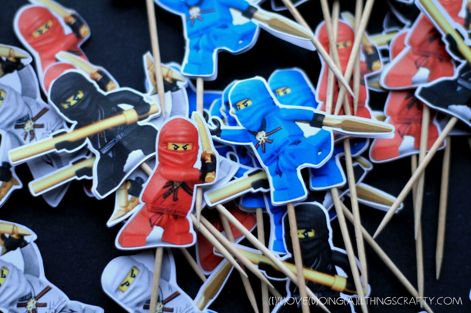I Love Doing All Things Crafty Ninjago Cupcake Toppers Free Print