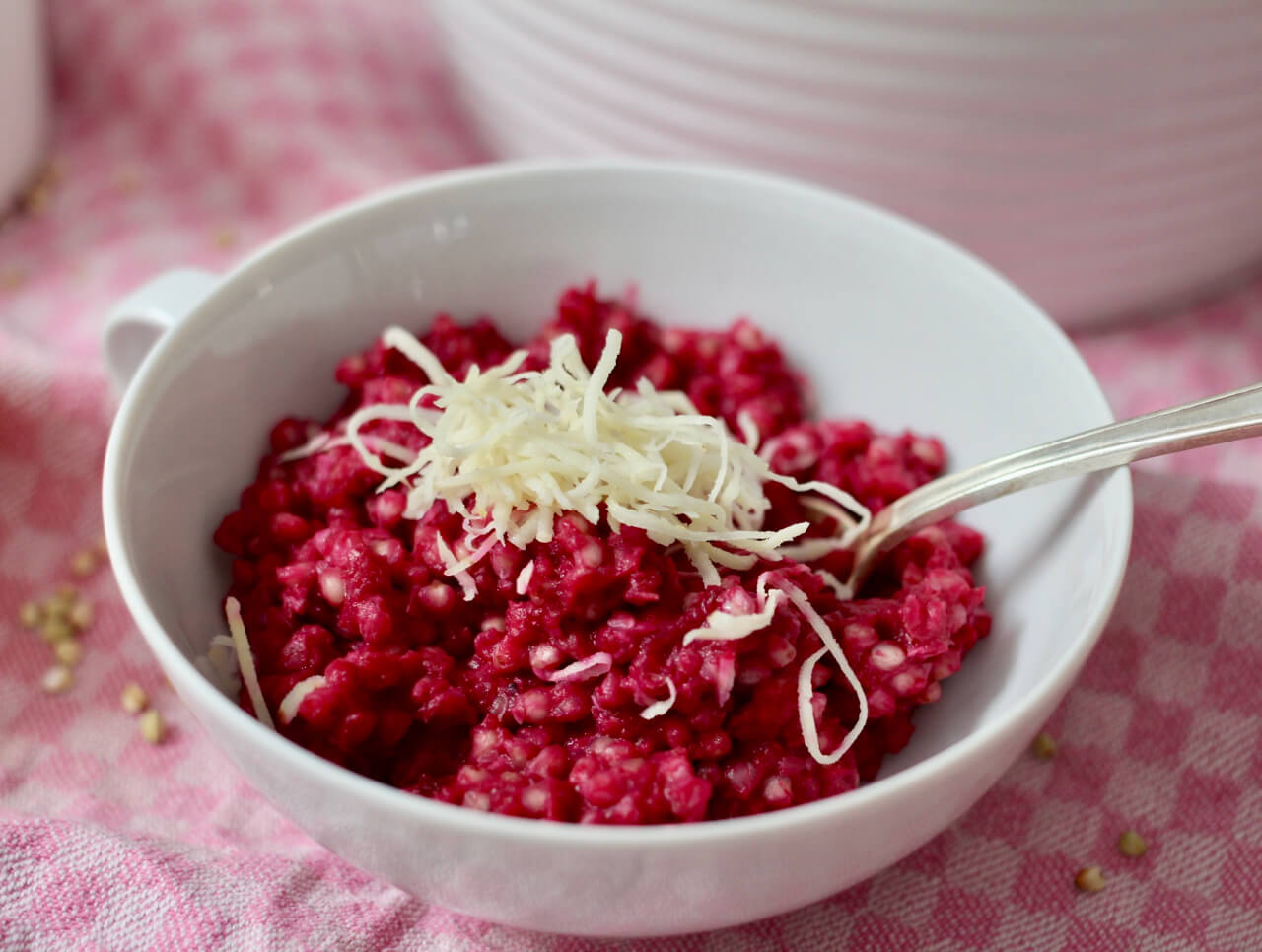 HOME OF HAPPY: BUCHWEIZEN-RISOTTO MIT ROTER BEETE UND KREN