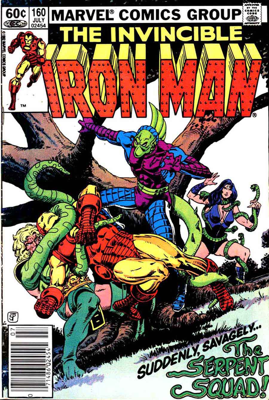 Iron Man v1 #160 marvel comic book cover art by Jim Starlin