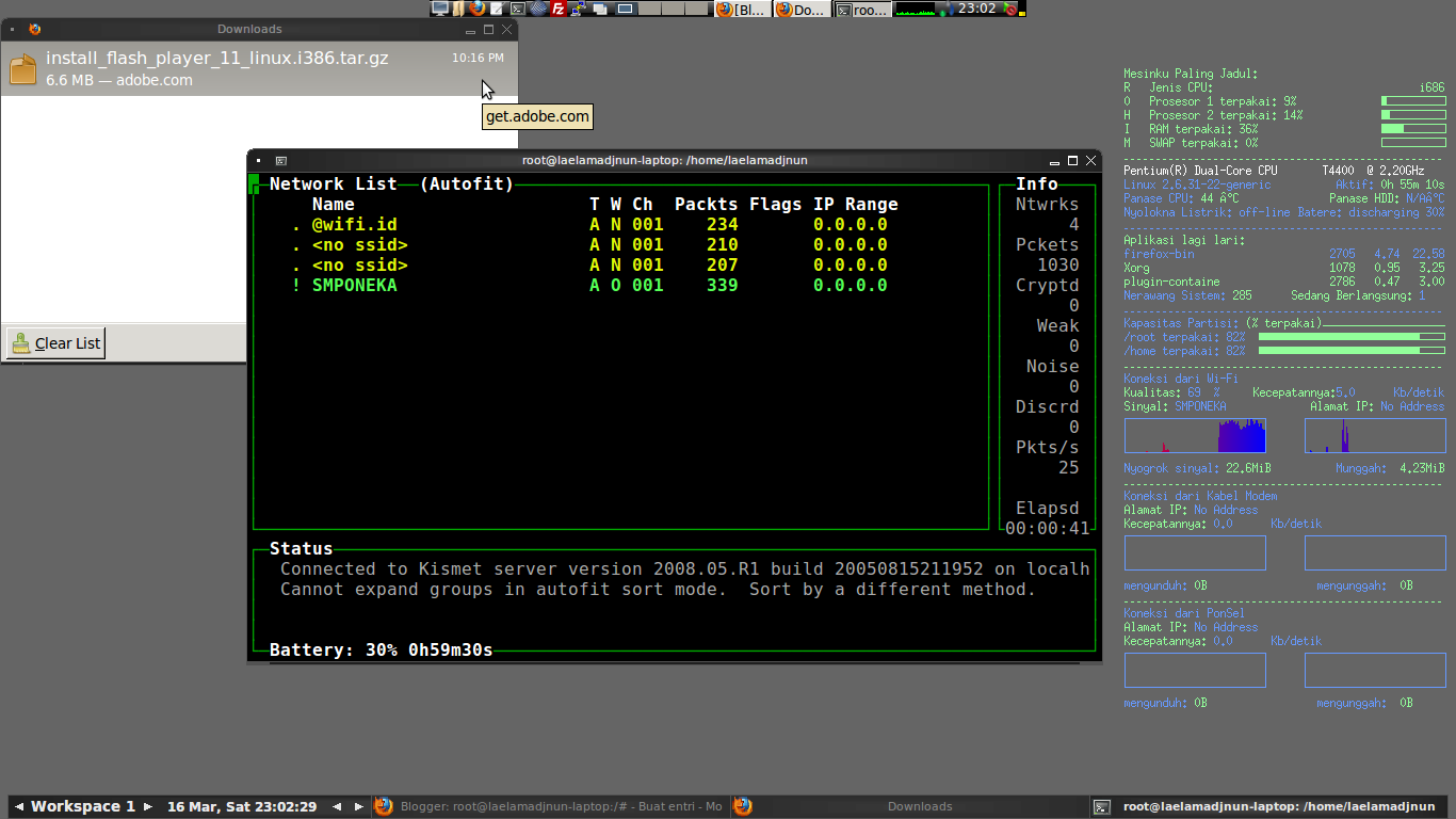 Install Kismet di Ubuntu TEKNOLOGI INFORMASI