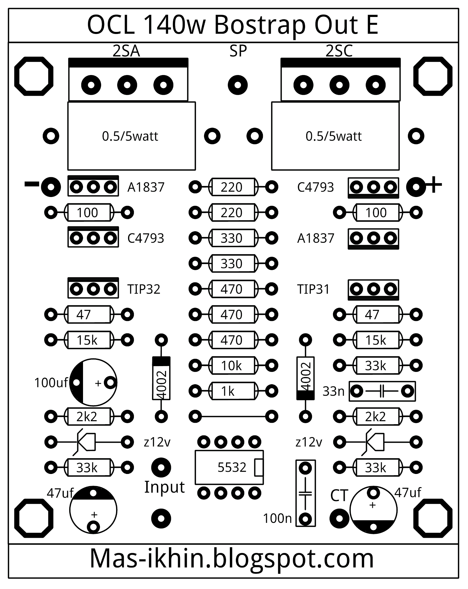 OCL 140w Bostrap Out Emitor - Mas ikhin Web'Blogs
