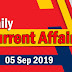 Kerala PSC Daily Malayalam Current Affairs 05 Sep 2019
