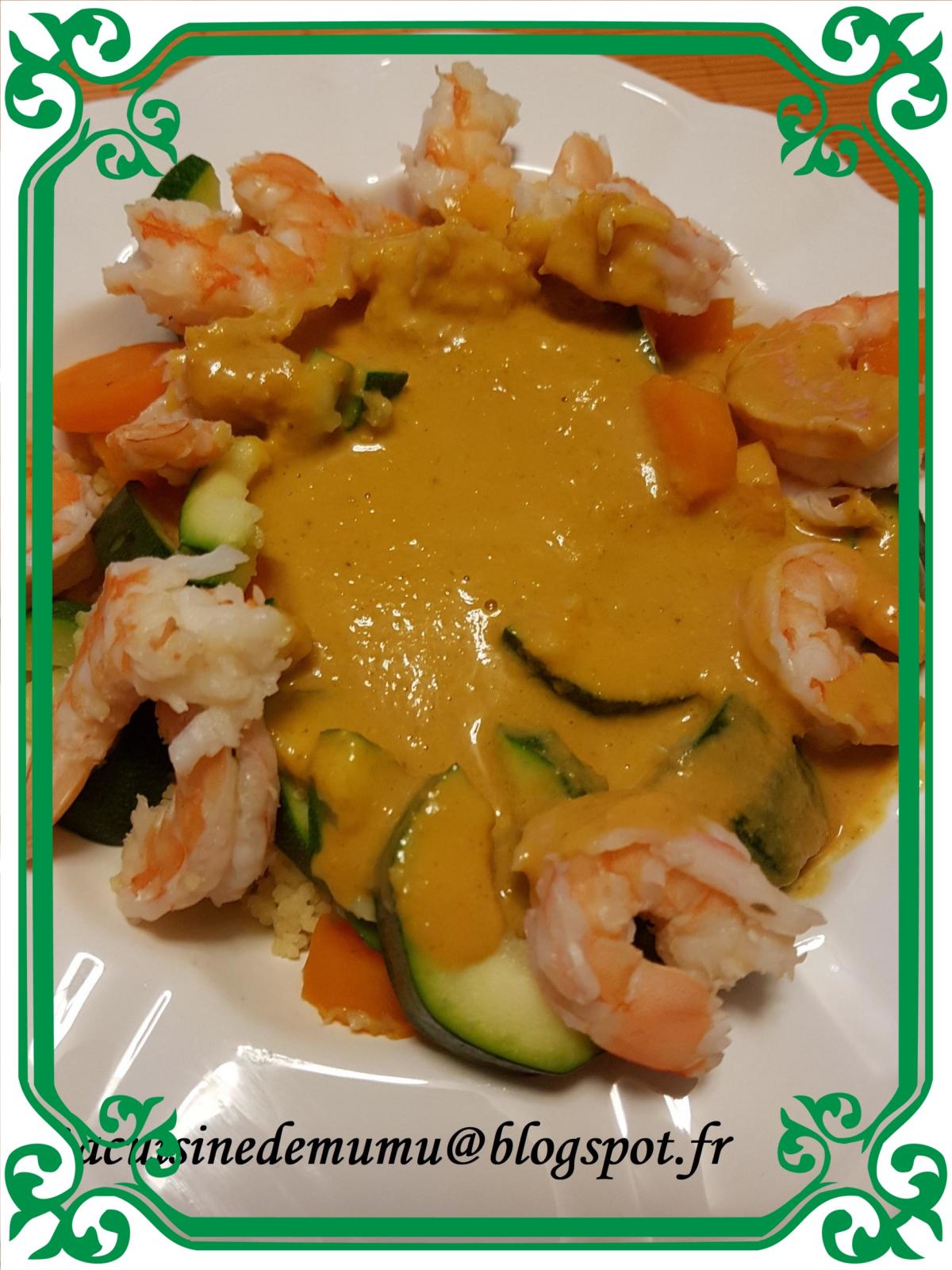 La Cuisine de Mumu Couscous de crevettes et sa bisque