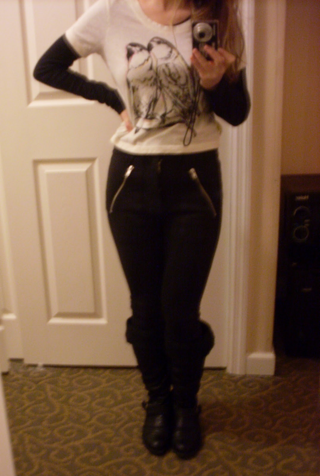 Lenas Wunderwelt 2 Outfits mit der schwarzen H&M Leggings/Hose P