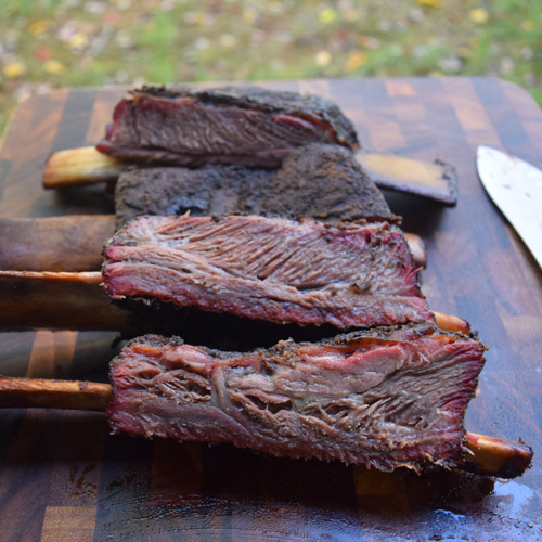 Smoked beef short ribs