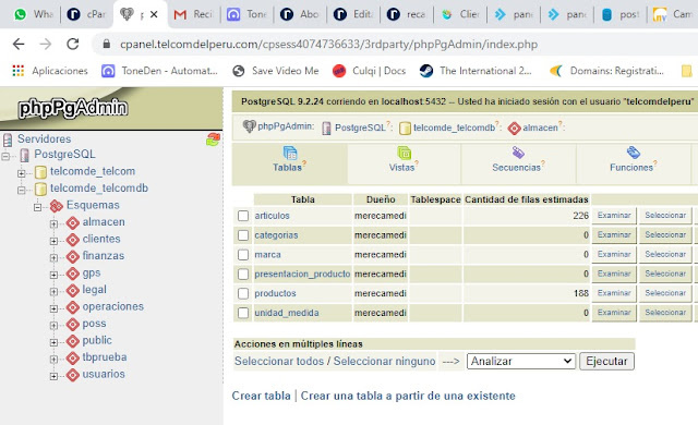 recamedi Cambiar el owner de tabla de una base de datos postgreSQL