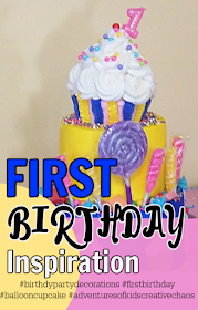 Best First Birthday Party Ever  cupcake theme, birthday cake