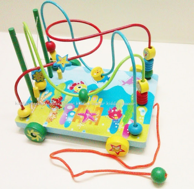 To Kiddy Toy Land Roller Coaster Pull Along Bead Maze Toy