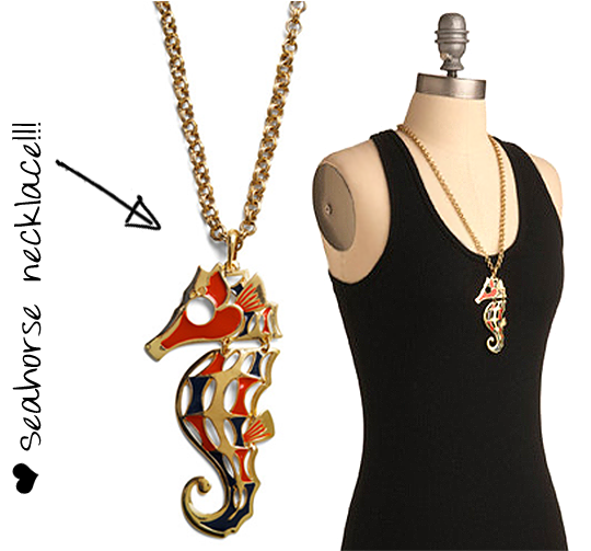 Modcloth seahorse necklace