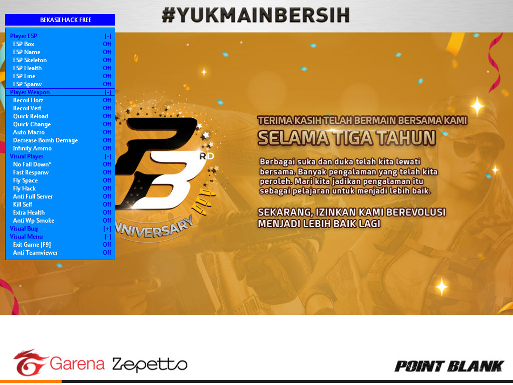 PRIVATE PB V42 APRIL 2021 CHEAT POINT BLANK PRIVATE SERVER