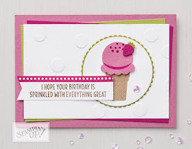 Stampin' Up Cool Treats Ice Cream Birthday Card