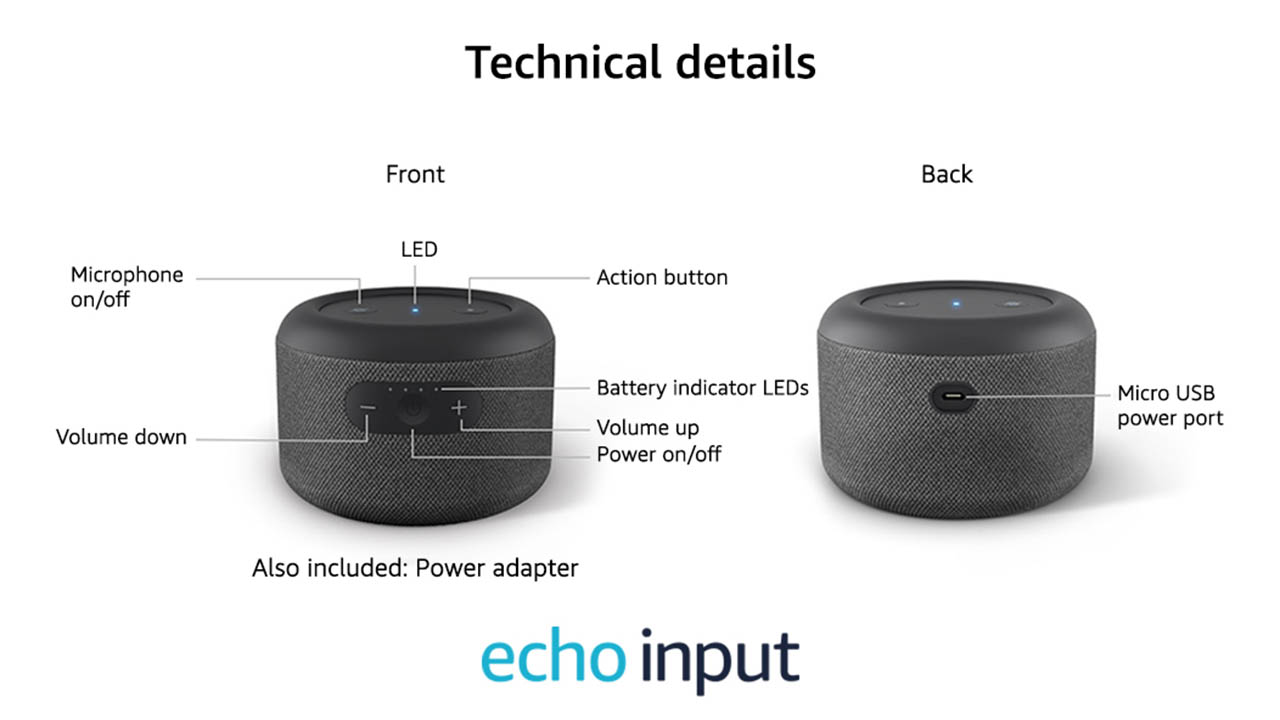 Echo Input Portable Smart Speaker Edition Echo Input Portable Smart Speaker Edition