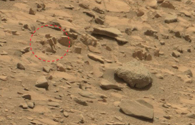 martian alien solid stone