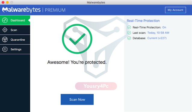 تحميل برنامج Malwarebytes Anti-Malware Premium كامل بالتفعيل للحماية من الفيروسات - Yousry4pc