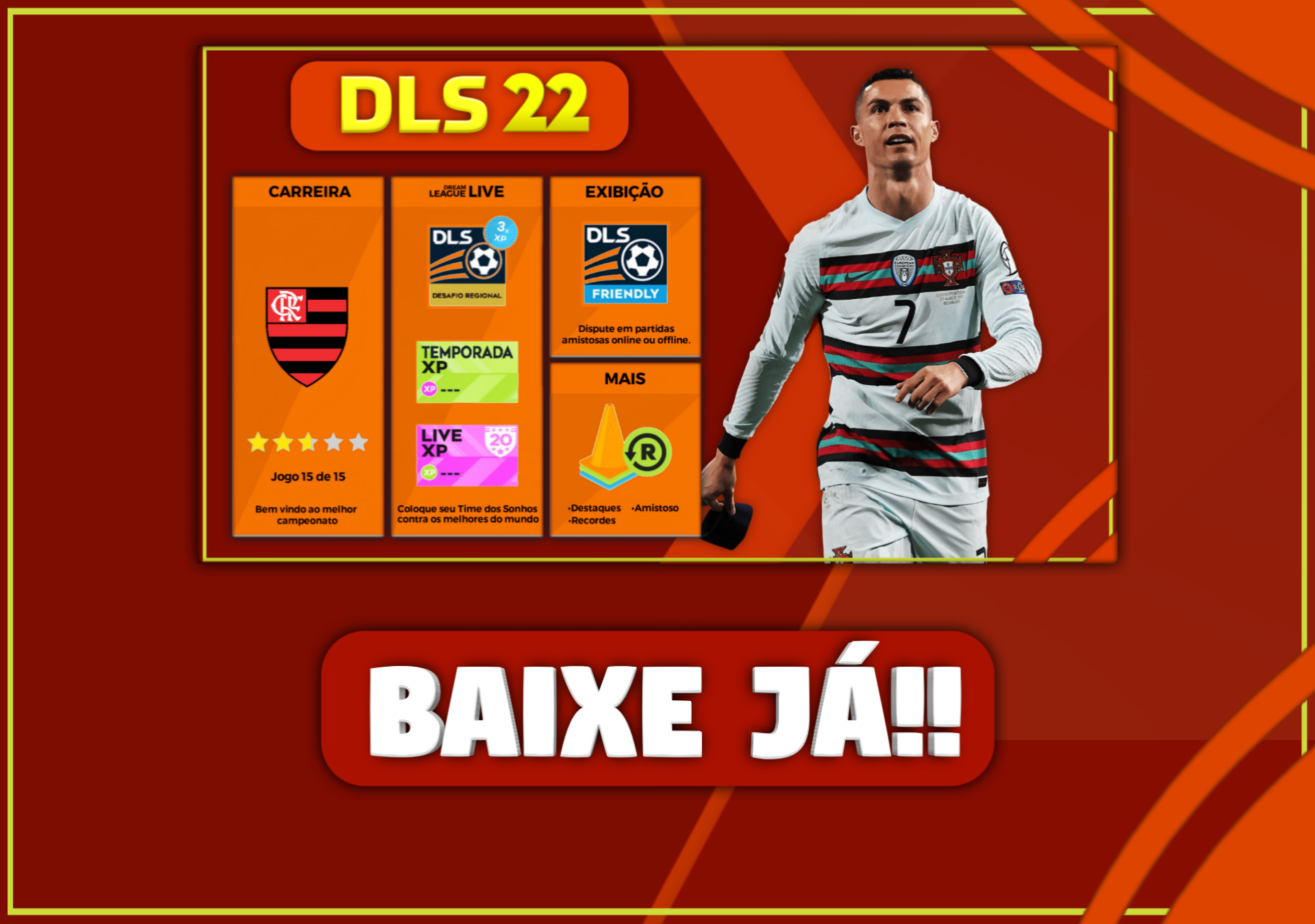 Sau! Dream League Soccer 2022 Com Dinheiro Infinito e Diamantes