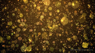 Abstract Gold Sparkle Glitter Lights Grunge Dust Circle Background