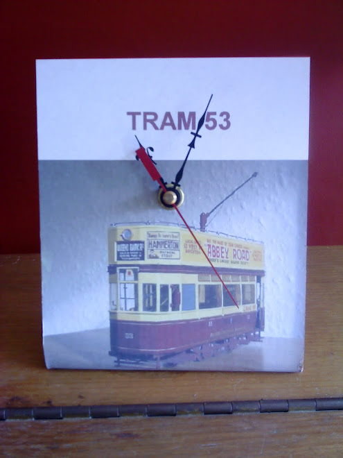 The prototype of the 53 clock, let your favourite tram tell you the time!