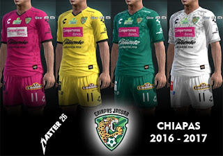 Kits Chiapas 2016 - 2017 Pes 2013 By Master26
