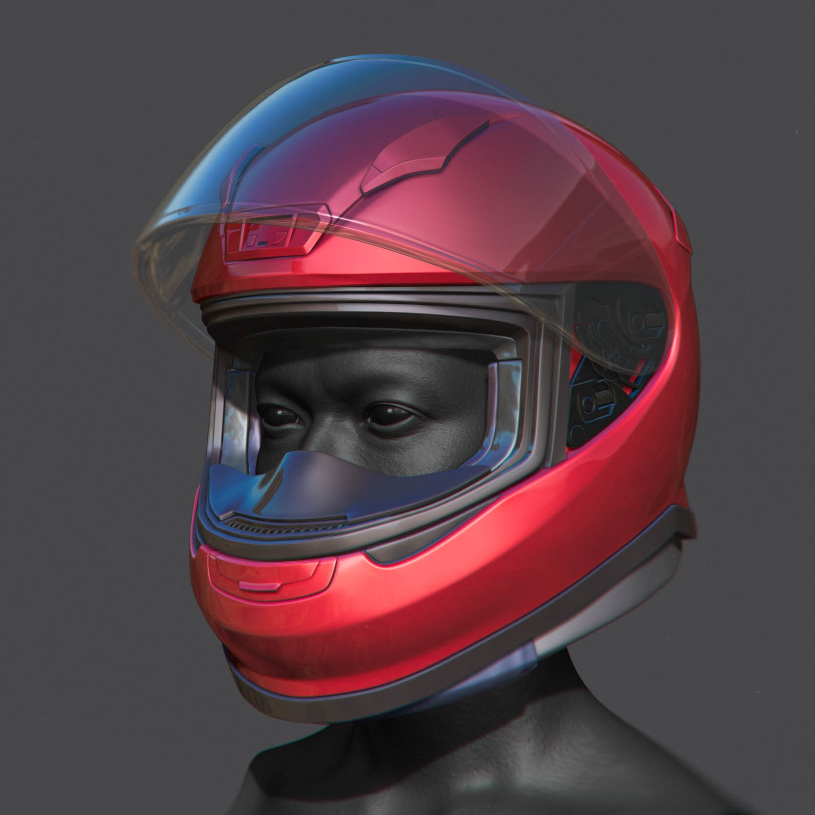 Motorcycle Helmet: Work-in-Progress | Character Art Blog