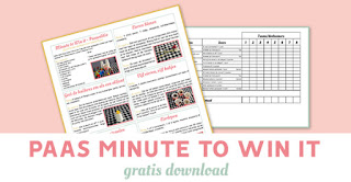 Minute to win it - Pasen