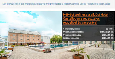 Szállás Hotel Castello wellness Nyereményjáték