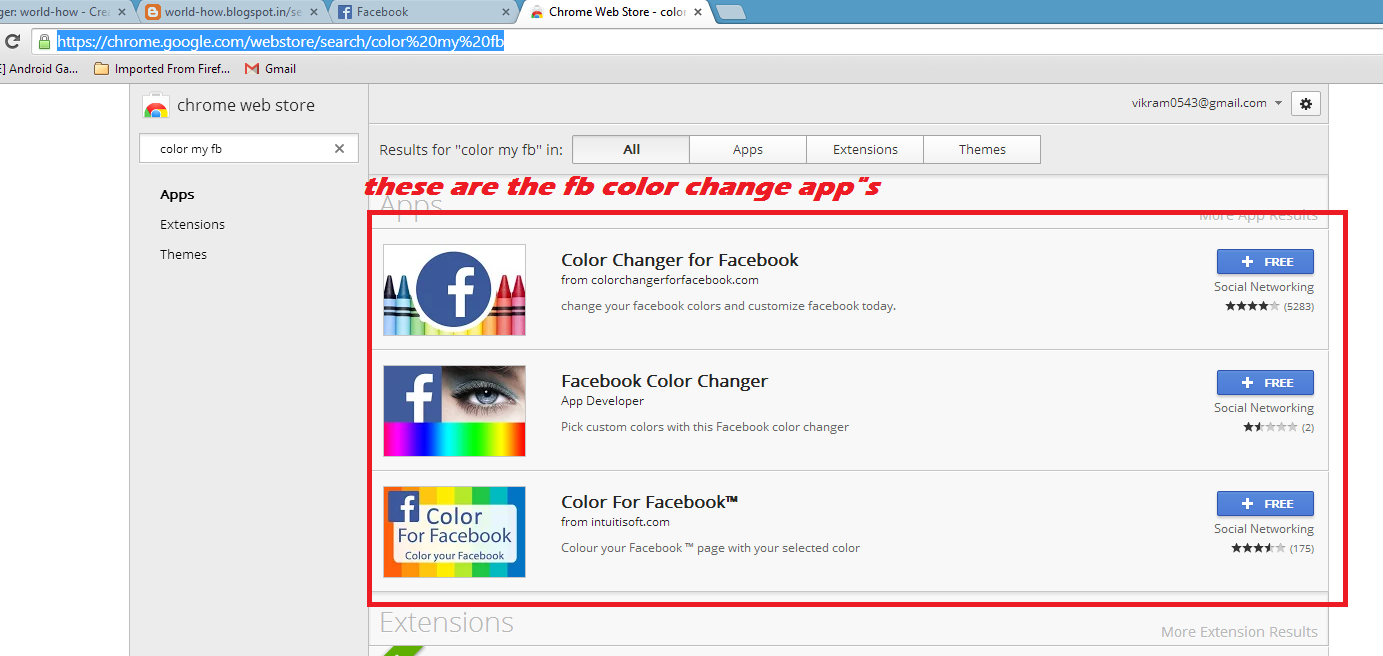 How To Change Facebook Colour