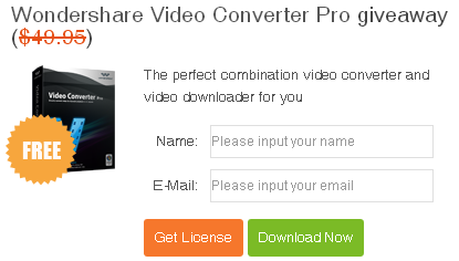 Wondershare Converter Pro Giveaway