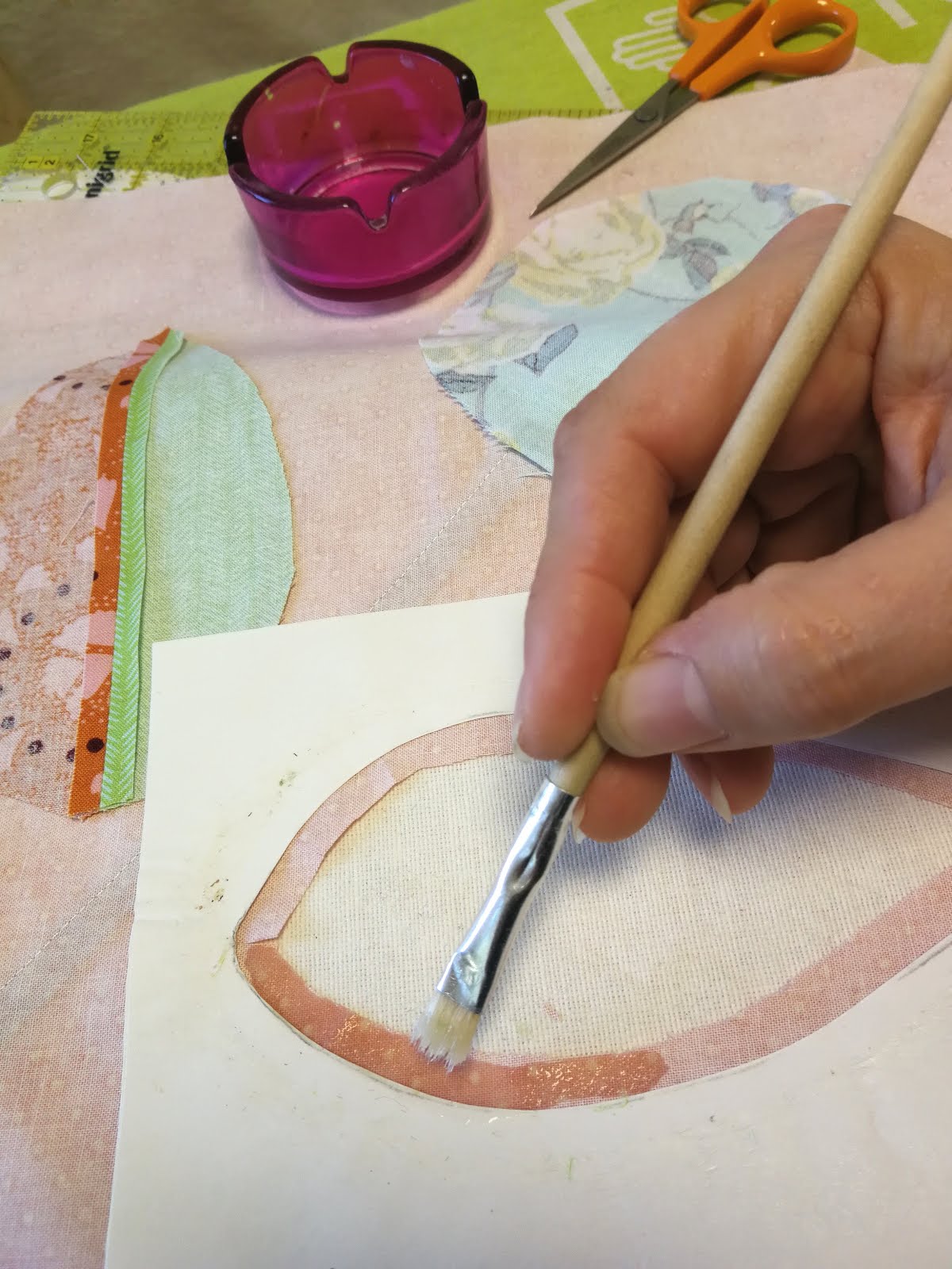 Reverse Applique HowTo with Spray Starch Campbell Soup Diary