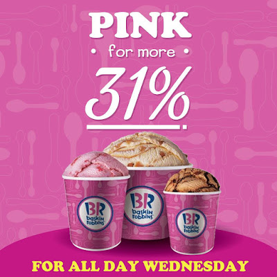 Baskin Robbins Malaysia Pink Wednesday Discount Deals
