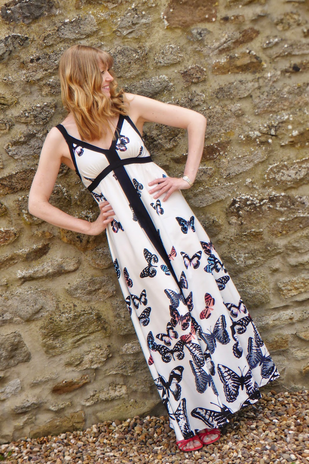 Monsoon butterfly maxi dress Clearance