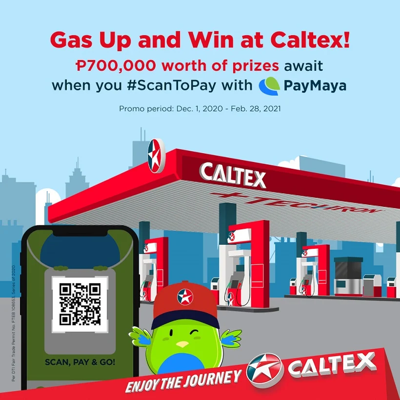 Fuel up at Caltex via PayMaya QR  and win a share of ₱700,000 in prizes