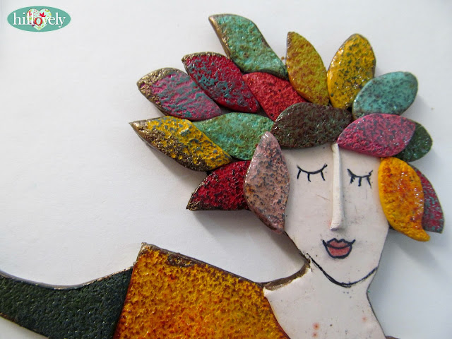  hillovely, Hilla bushari, fimo, polymer clay, fimo on the wall, faux ceramic,