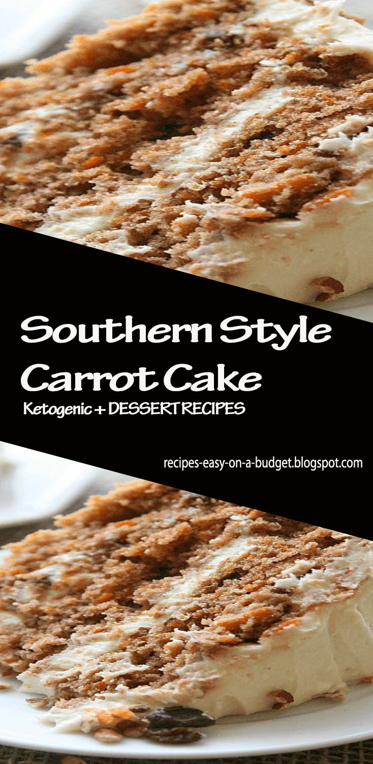Southern Style Carrot Cake - recipes easy on a budget