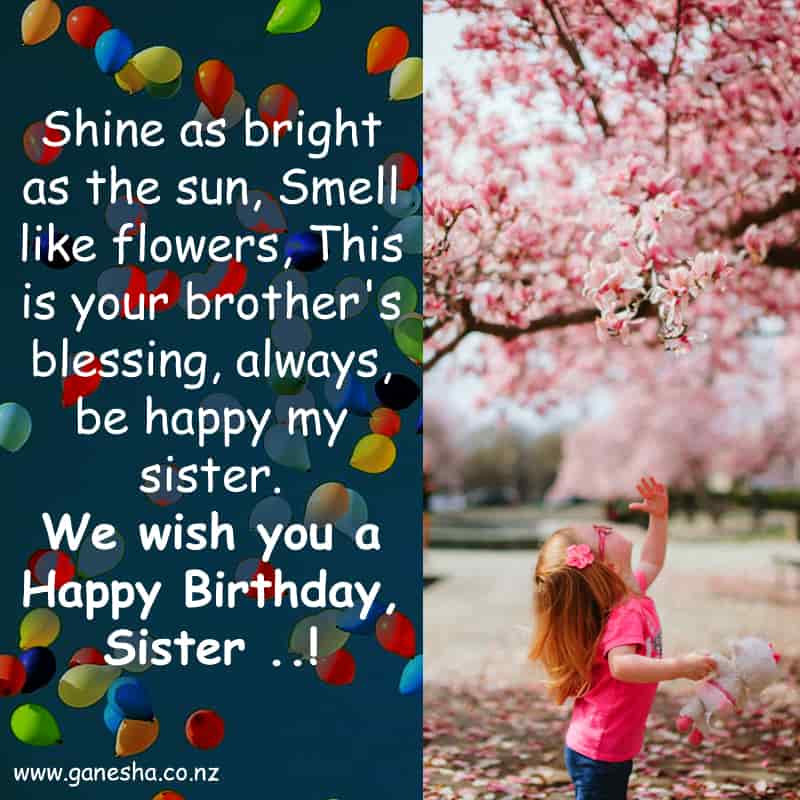 Happy Birthday Wishes for Sister