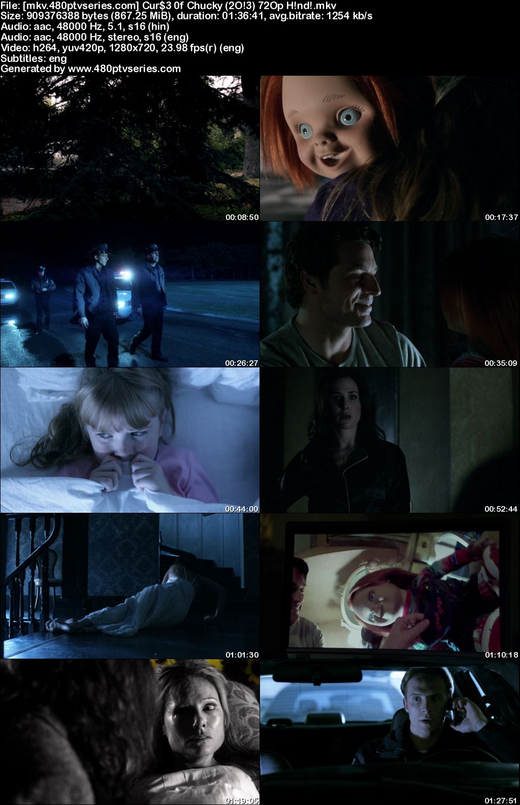 Watch Online Free Curse of Chucky (2013) Full Hindi Dual Audio Movie Download 480p 720p Bluray