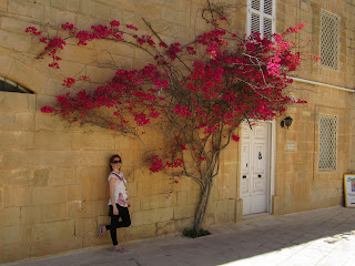 My first vist to Mdina when I was still pregnant with Bella