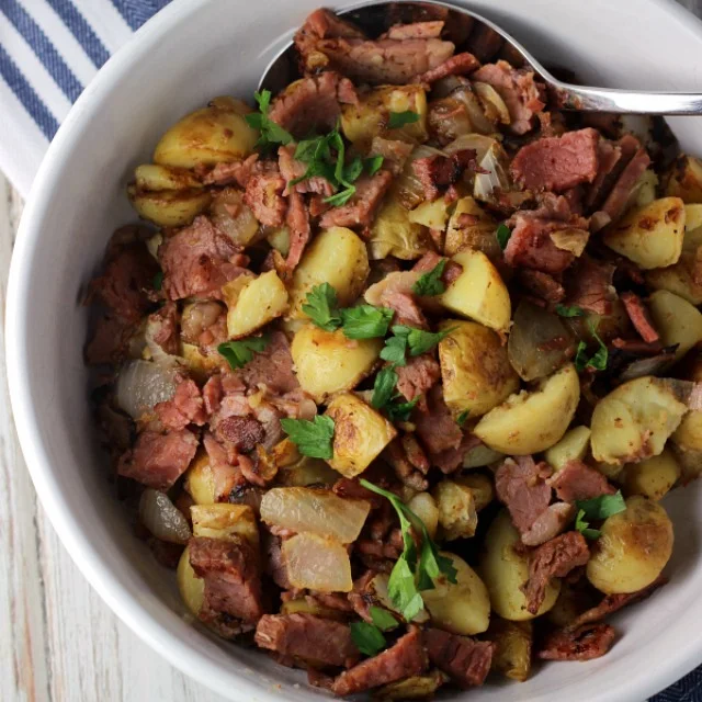 Best Corned Beef Hash in bowl