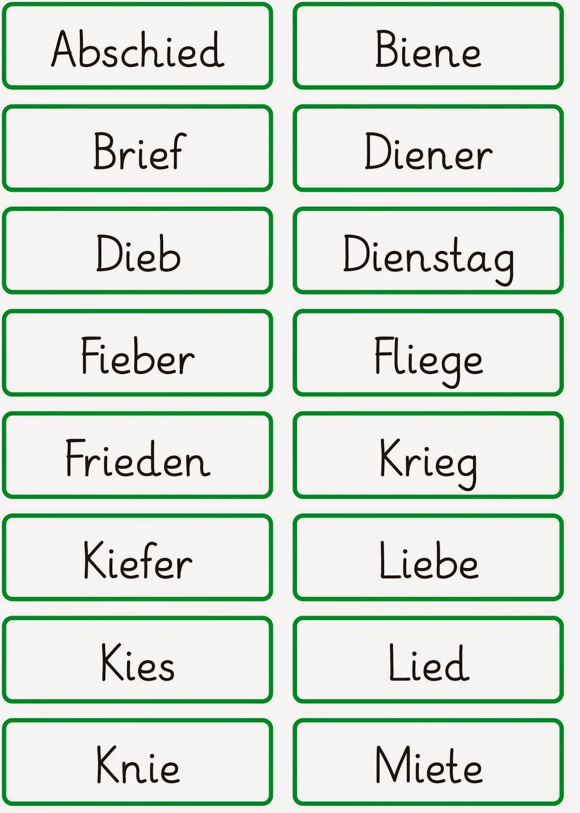Ab Wann 2 Wort Sätze Lernstübchen: rund um Wörter mit ie