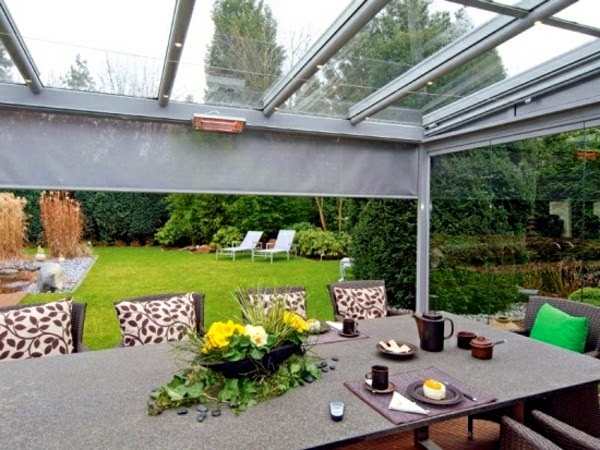 Effective ideas for a canopy made of glass