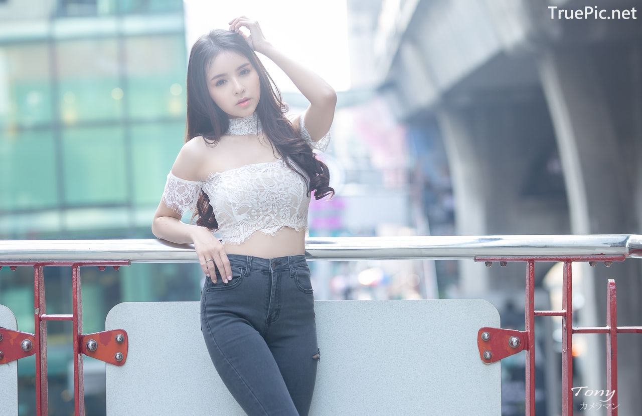 Image-Thailand-Beautiful-Model-Soithip-Palwongpaisal-Transparent-Lace-Crop-Top-And-Jean-TruePic.net- Picture-14