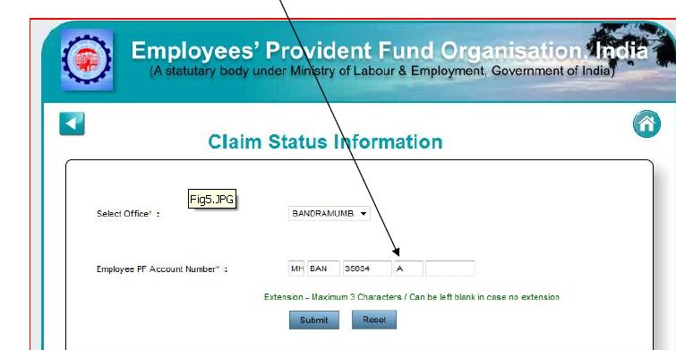 Pf Account Number Format